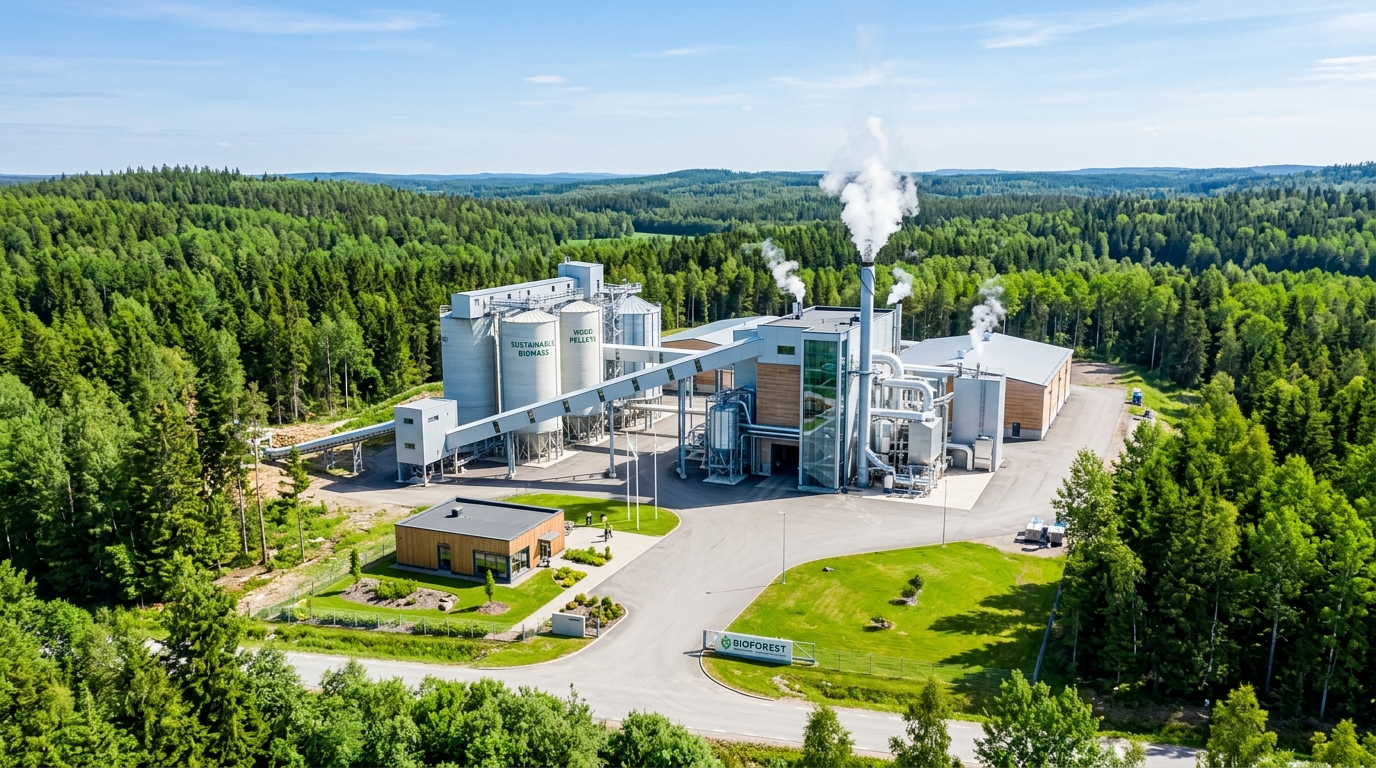 Modern Bioenergy and Pellet Processing Plant