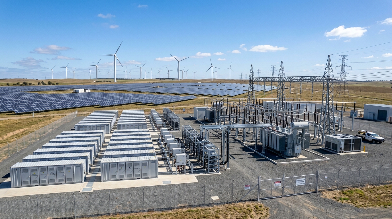 High-Tech Substation and Battery Energy Storage Facility
